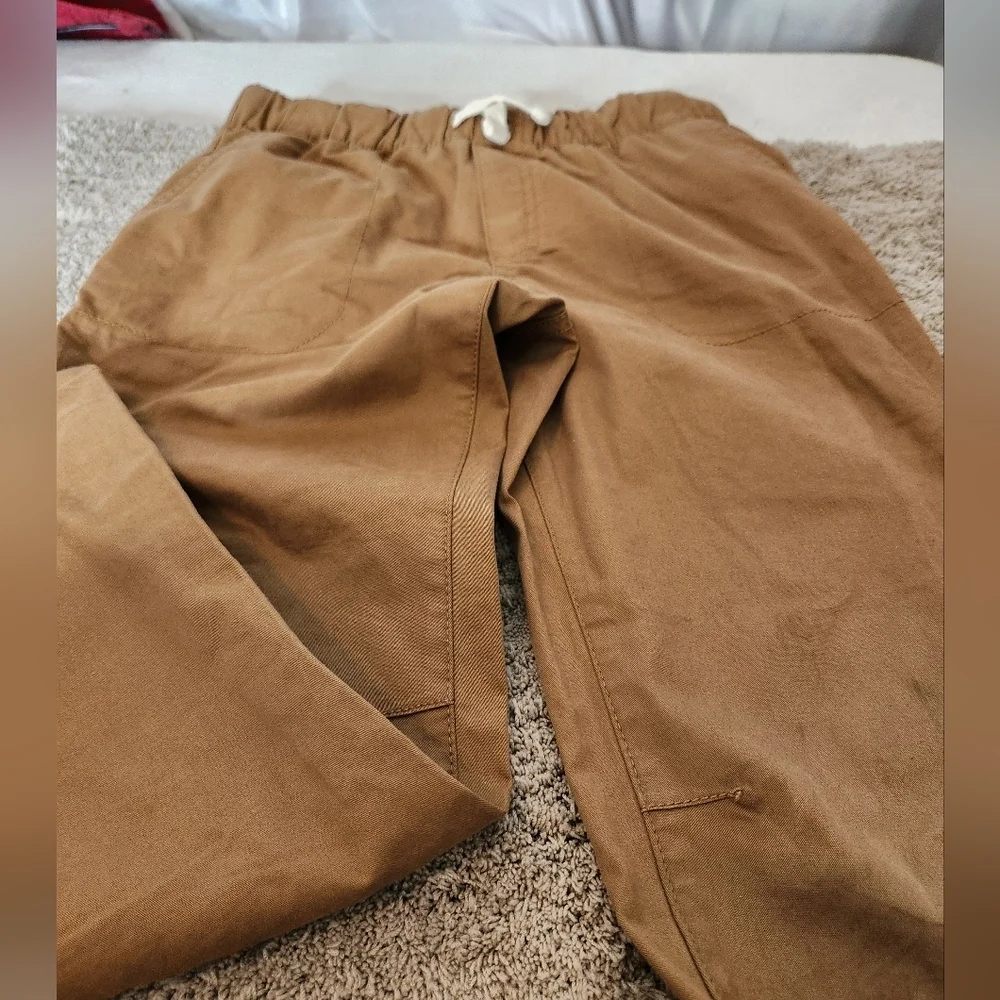 Cat & Jack Boys' Straight Fit Woven Pull-On Pants - Brown 10
